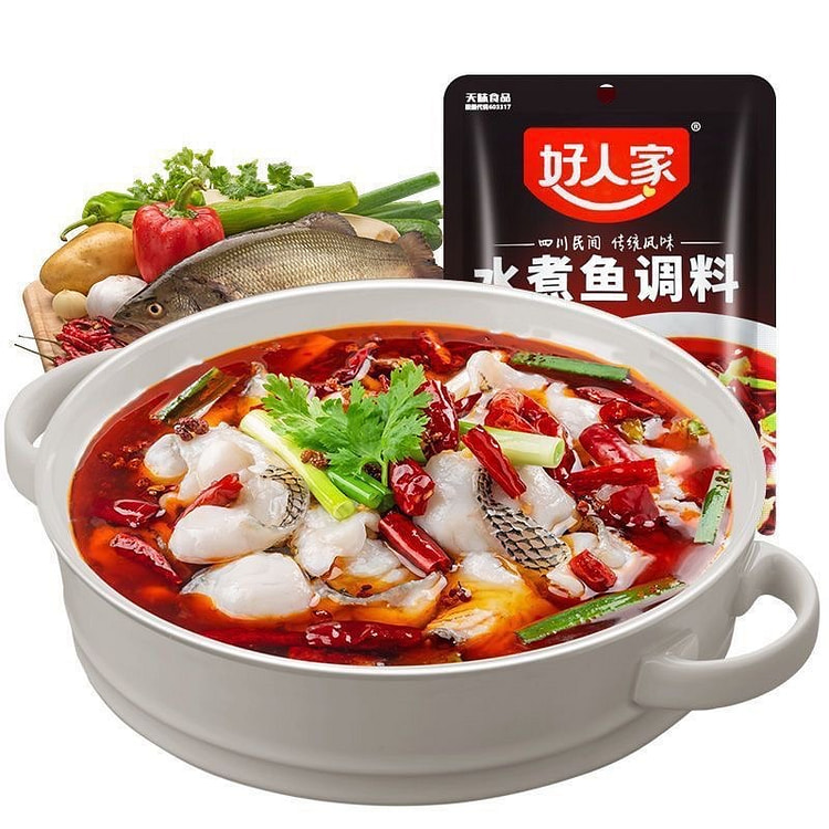 Hao Ren Jia Spicy Boiled Pork Slices Seasoning 100 g