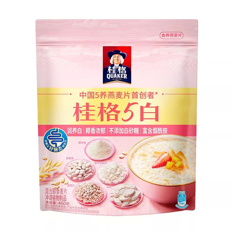 桂格五白混合即食燕麦片460g*1袋