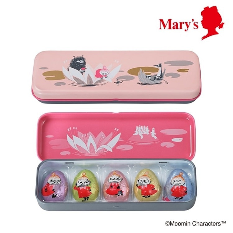 「ムーミン×メリーチョコレート 」リトルミイの水遊び (パフ イン ミルクチョコレート) 5個入【メリーチョコレート】 1 箱