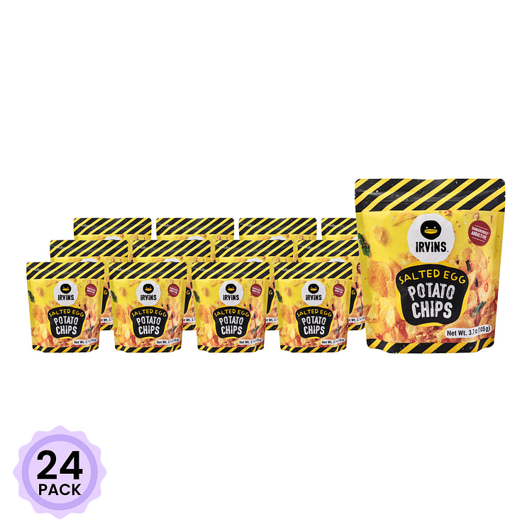 Irvins Salted Egg Potato Chips 95 g*24 pack