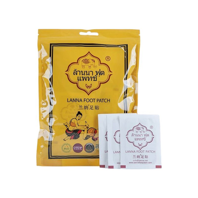 Lanna Foot Patch 10 Patches Health-Care for Feet 1 pack