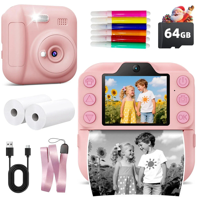 Kids Camera Instant Print, Toddler Toys Christmas 1 box