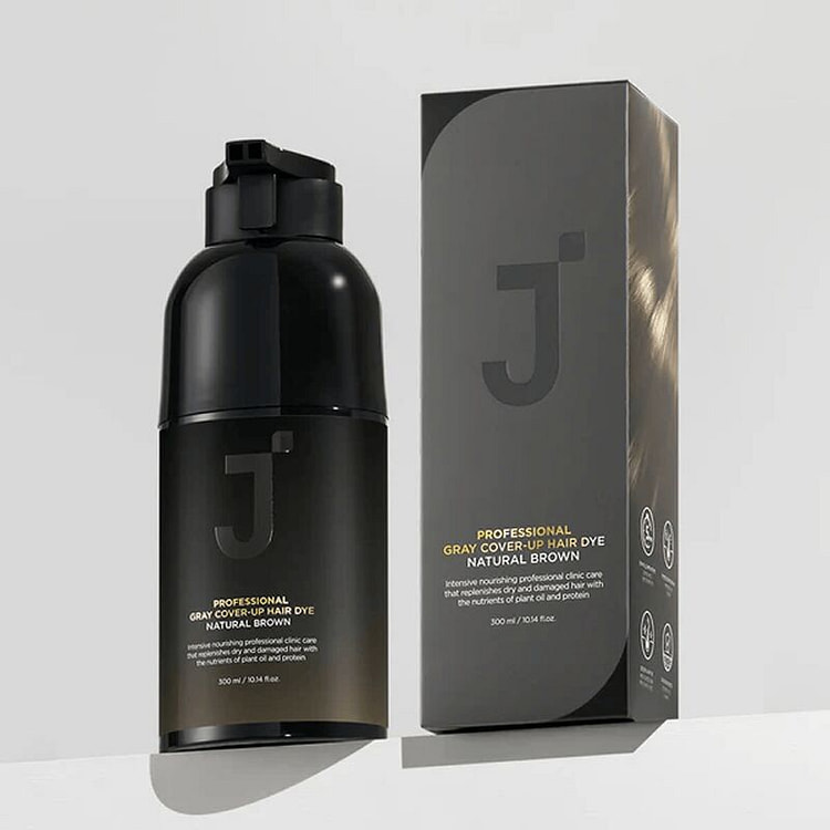 Jsoop 专业遮盖白发染发剂（自然棕色） 300 毫升