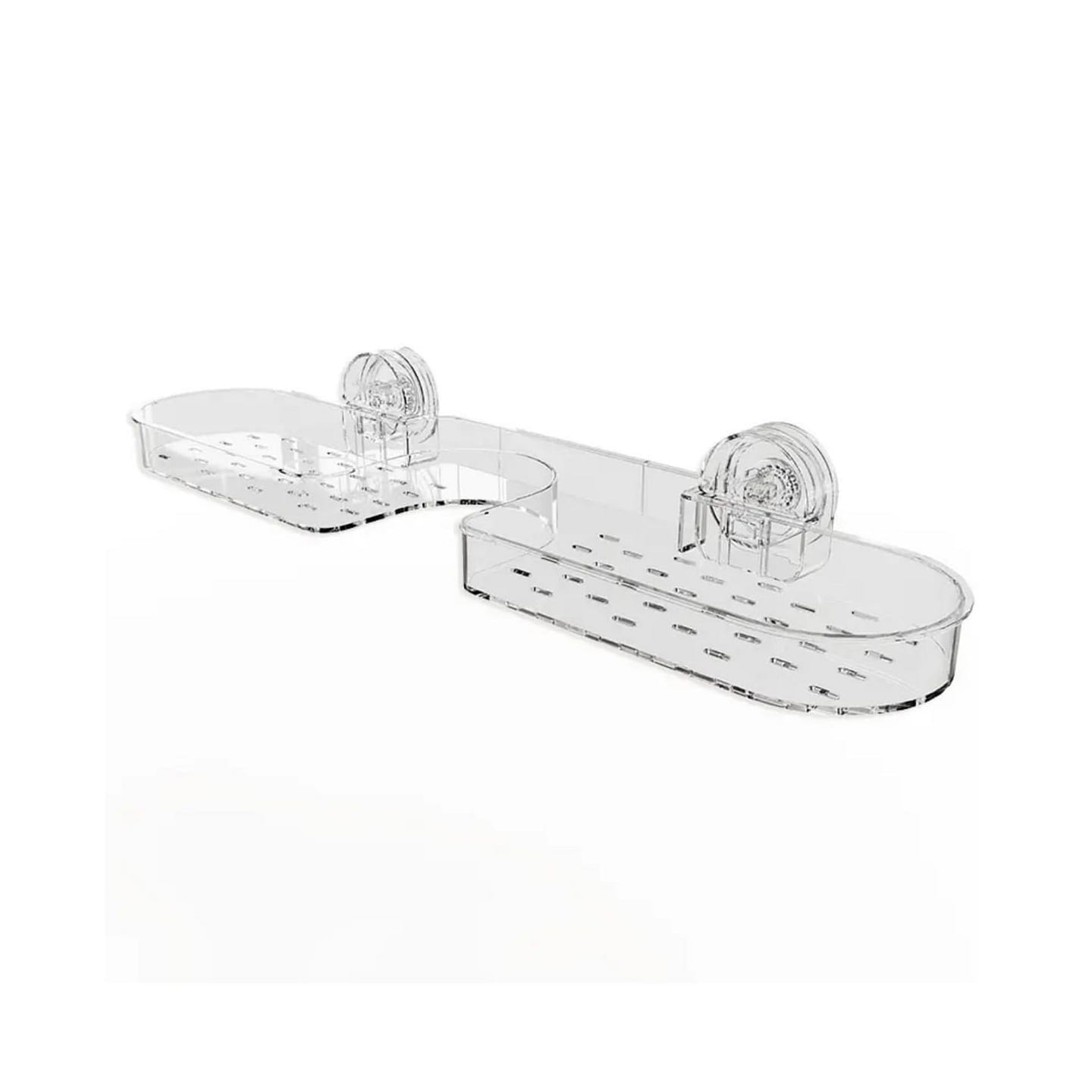 Suction Cup Bathroom Organizer With Large Capacity 1 1.5 lb