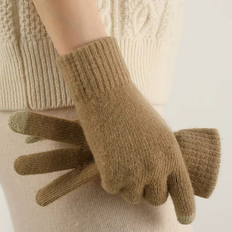 SKIL OF Hangzhou Luoyan Wool Gloves(Camel) 1 each