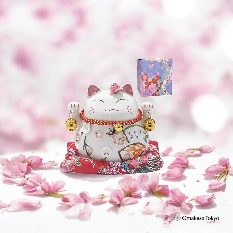 MYDILI 幸运招财猫樱花存钱罐 900 克