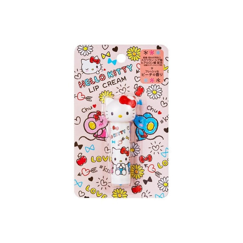 Hello Kitty Die Cut Lip Balm Fresh Peach Scent 4g 1 each