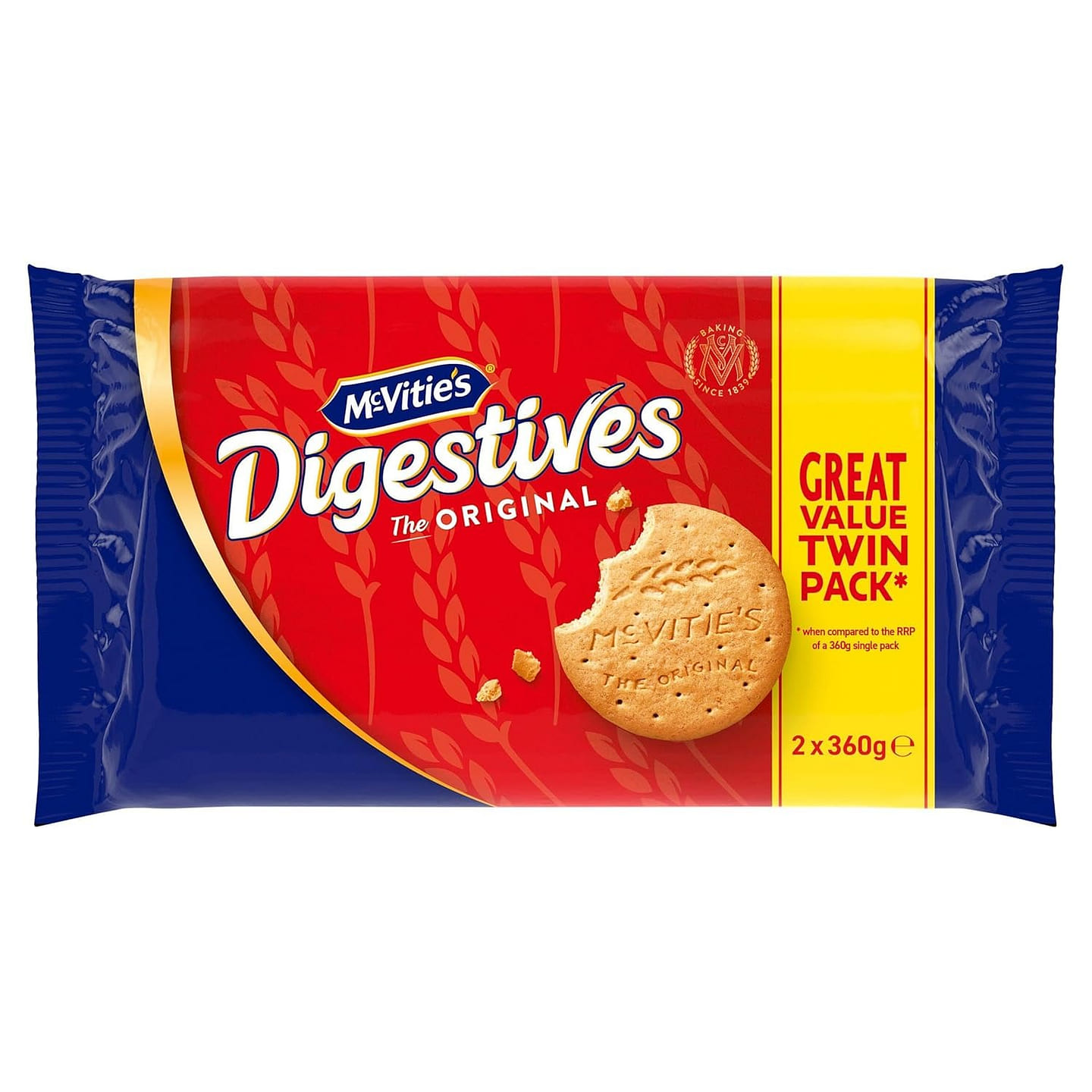 McVitie’s Digestives The Original, Twin 2 x 360g 1 pack