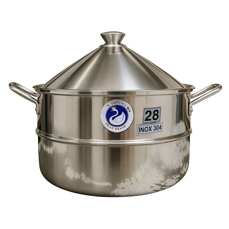 Swan Nồi Hấp Bánh Cuốn 28cm (SUS 304)