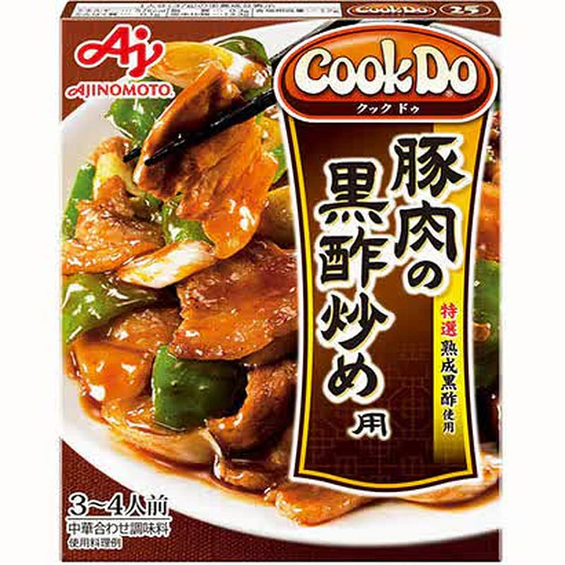 Ajinomoto CookDo Pork Stir-Fry Black Vinegar 130g 1 each