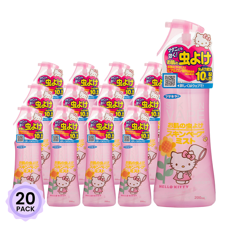 Vape 日本制 Hello Kitty 驱蚊和蜱虫喷雾 1 份*20 包