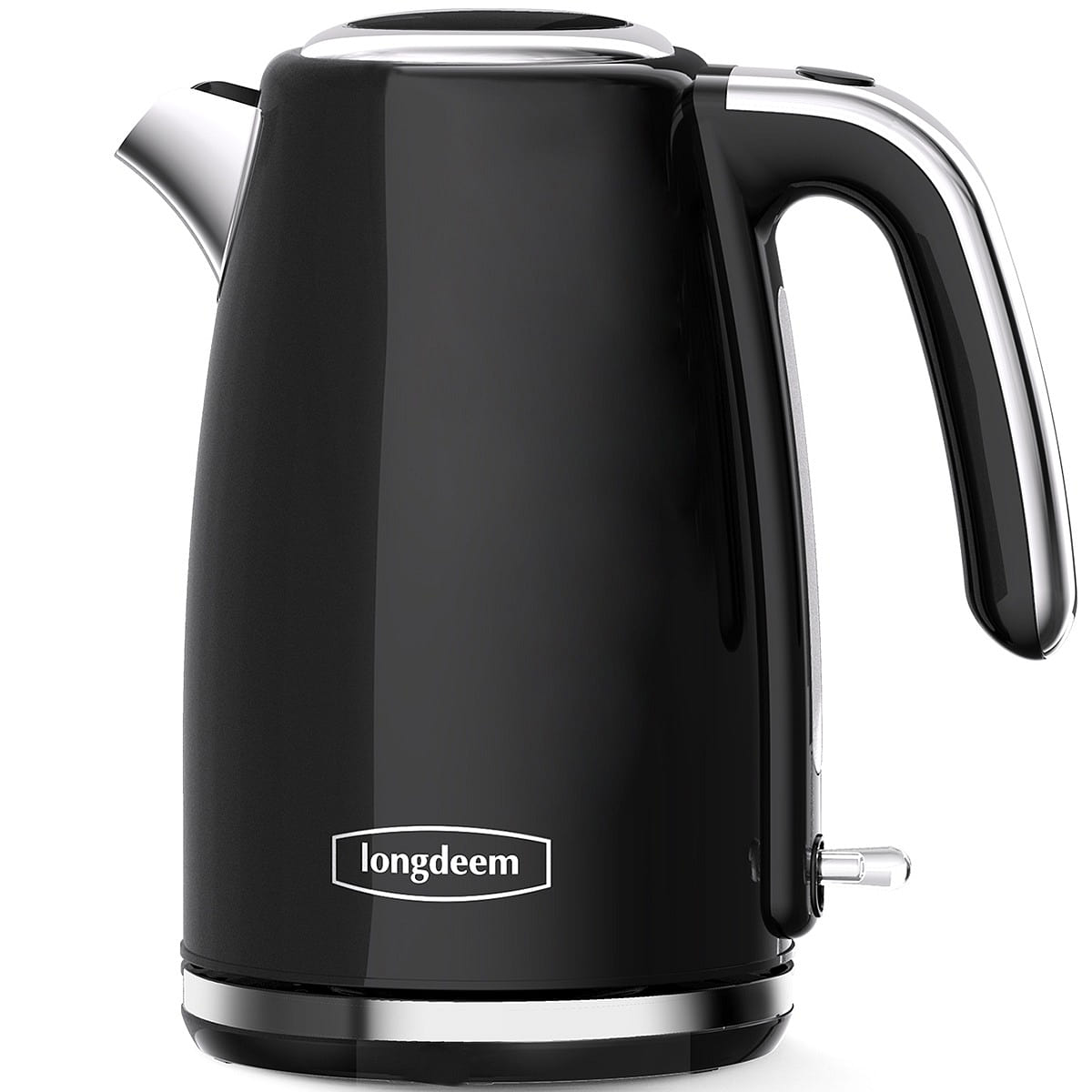 1.7L Stainless Steel Electric Kettle, Retro Black 1 count