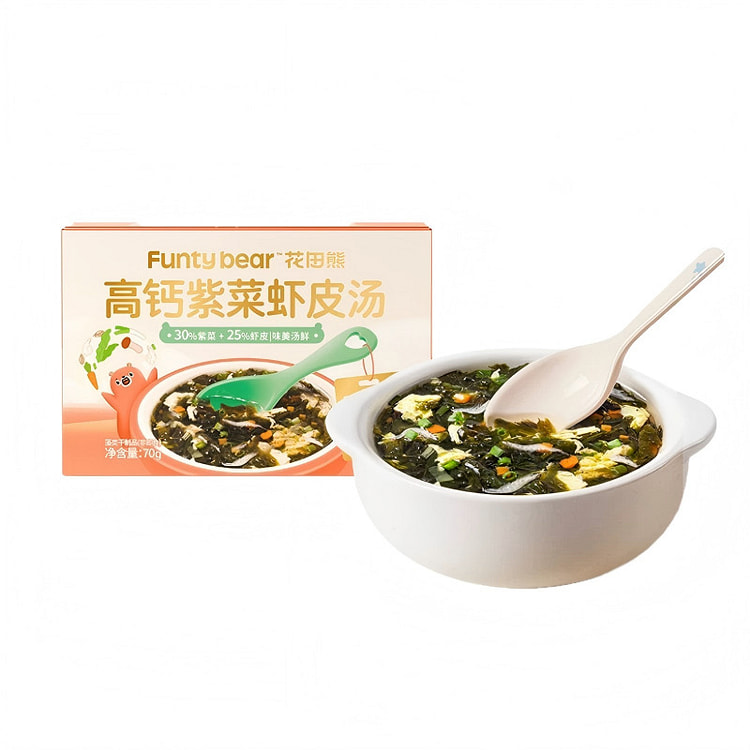 花田熊 高钙紫菜虾皮汤料包 70g*1 70 克