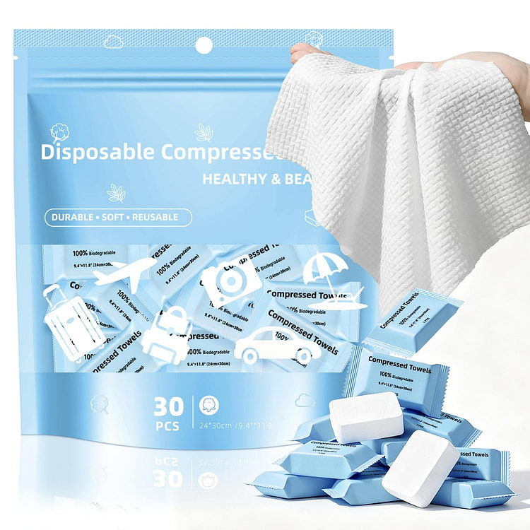 30PCS Compressed Towels, Large Size Ultra Soft 1 each