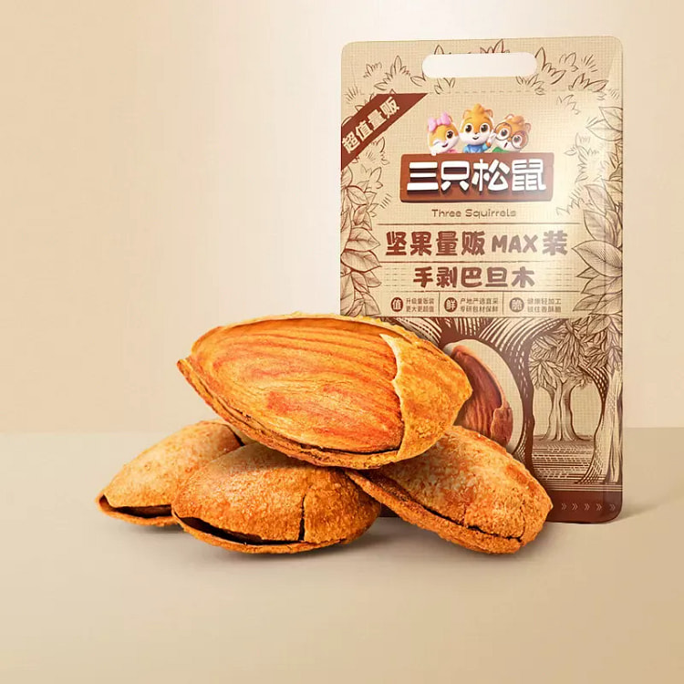 Three Squirrels Bulk Pack Hand-Peeled Almonds 500g 500 g