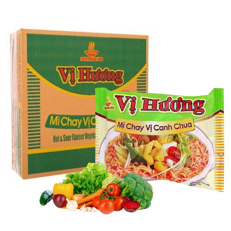COMBO Mì Chay Vị Canh Chua Vị Hương Thiên Hương 1 thùng