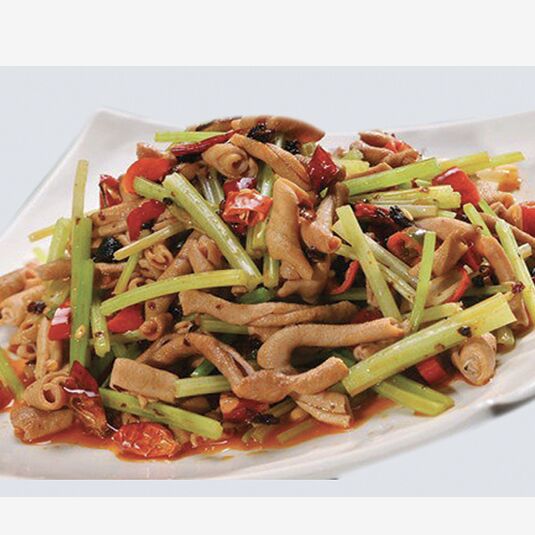 Duck Intestine with Celery Chili 400 그램