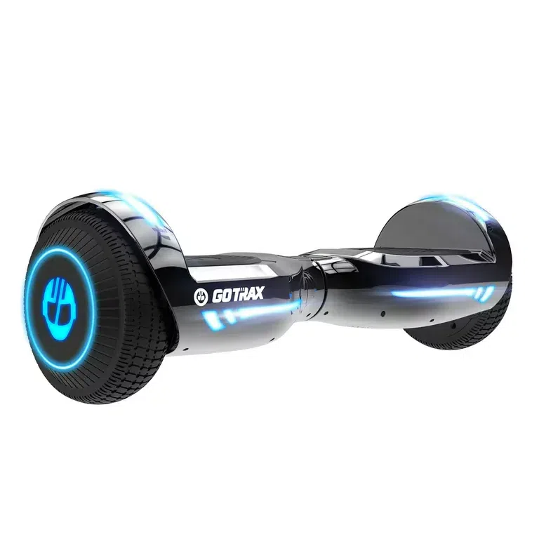 Gotrax Glide 6.5 英寸气垫板,适合 6-12 岁儿童,带蓝牙扬声器,银色 1 份