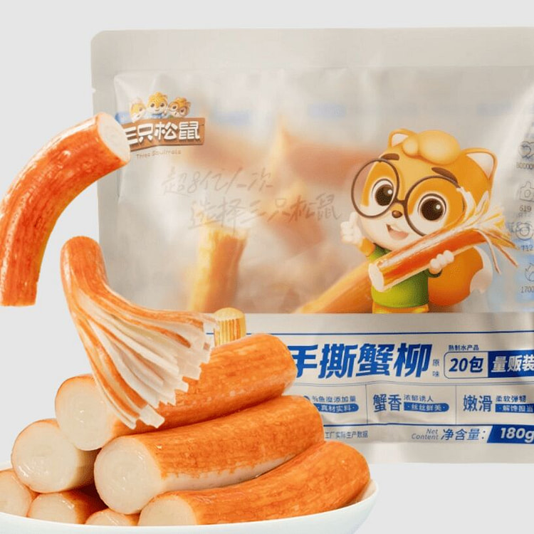 Original Flavor Hand-Torn Crab Sticks 180g 180 g