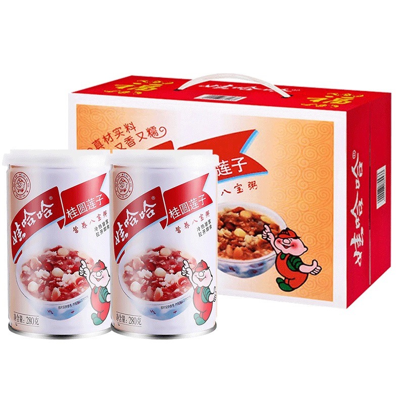 娃哈哈桂圆莲子八宝粥12罐*360克- Weee!