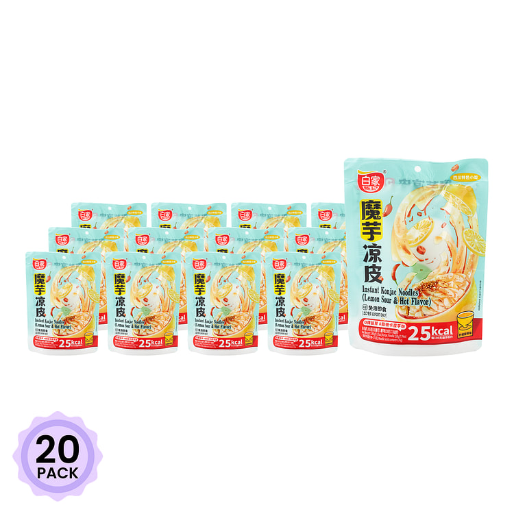 阿宽 柠檬酸辣味 魔芋凉皮（自立装） 265 克*20 包
