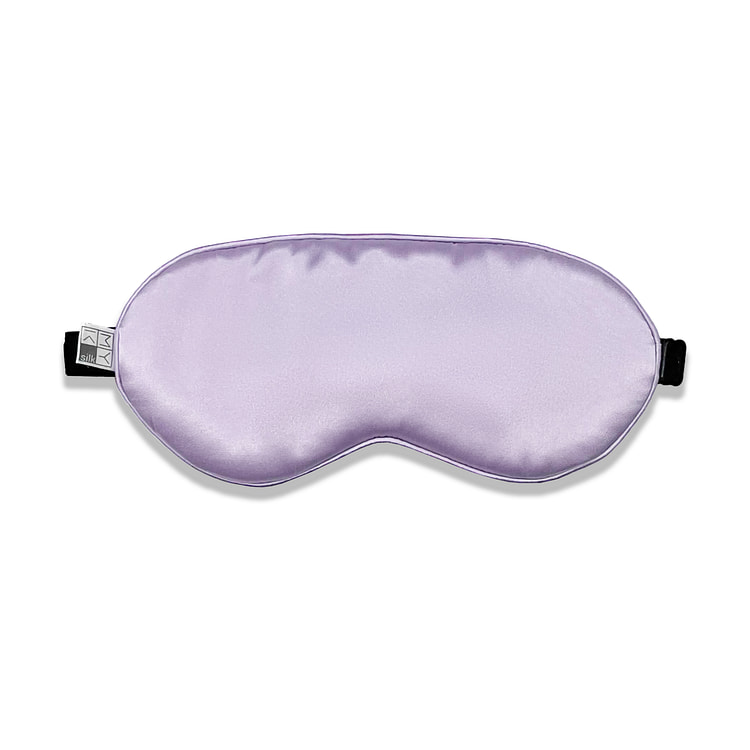Beauty Silk Eye Mask with Velvet Band (19 Momme) Classic / Lavender