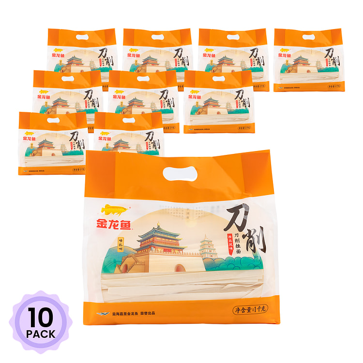 金龙鱼 西北风味刀削挂面 1000 克*10 包