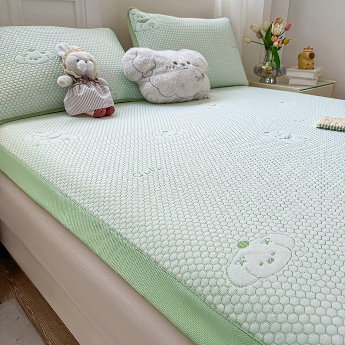 Cool Mat Puppy Green 150*200cm+Pillowcase*2 1 個
