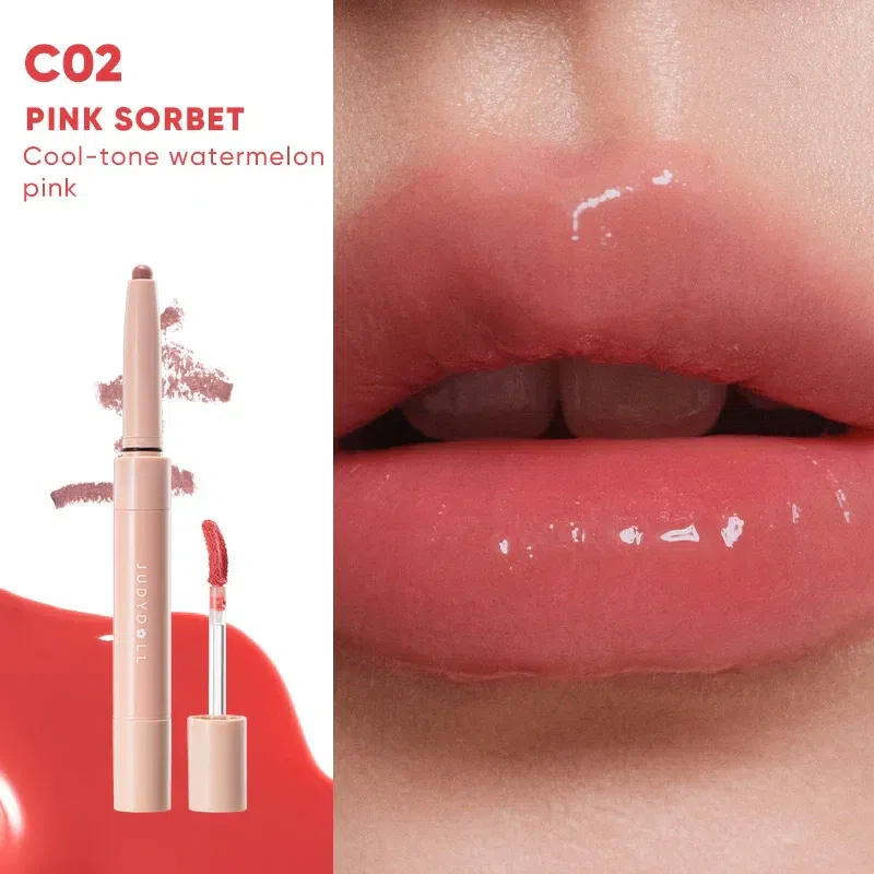 Judydoll Dual-End Lip Liner And Gloss Duo #C02 2.5 g