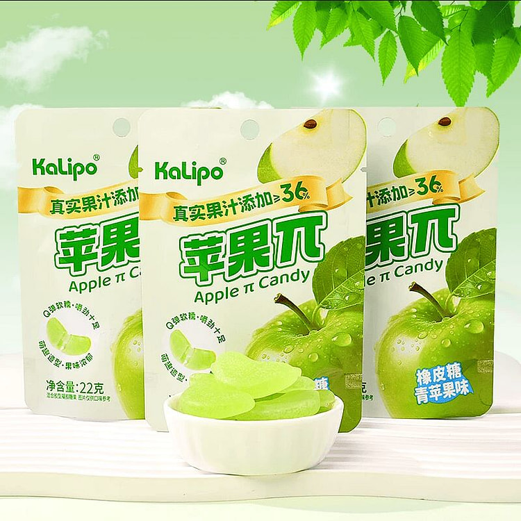 Soft and glutinous Apple Pie fruit gummies 22g * 3 66 g