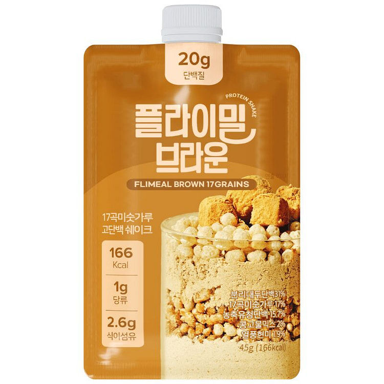 Flimeal Protein Shake Brown Grains 45 g
