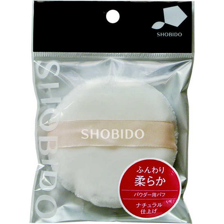 粉末用粉扑 1片 柔软 服帖 化妆工具 1 个