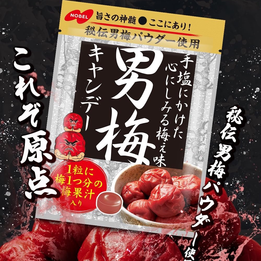 Otokoume Hard Candy Plum Ume Salty Sour NOBEL 80g 1 個