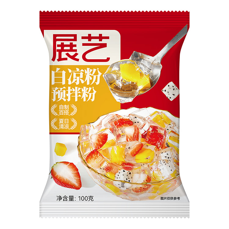 展艺白凉粉家用自制果冻粉专用凉粉烧仙草粉冰粉100g*1袋