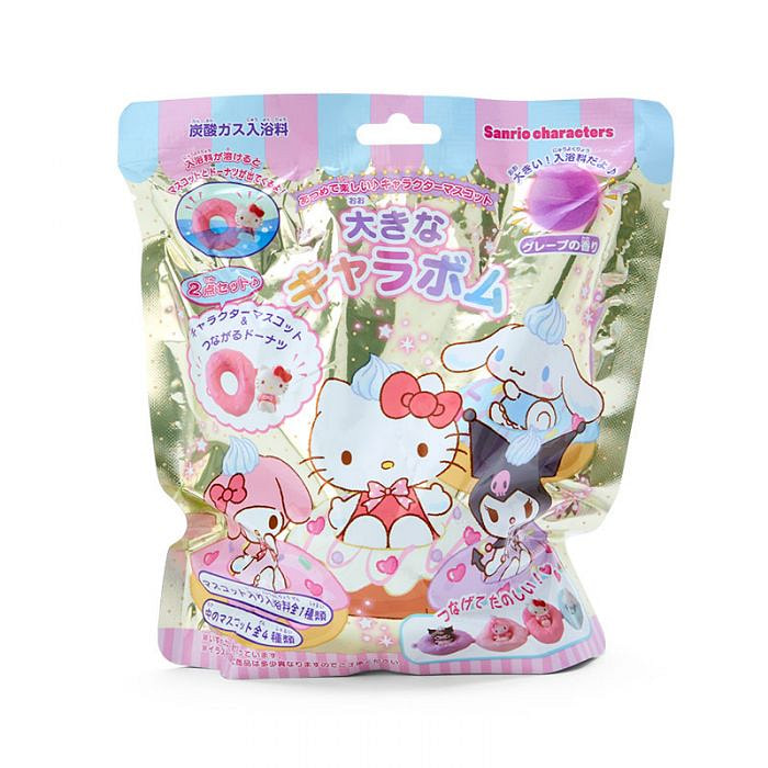 Sanrio 卡通人物和甜甜圈 盲盒沐浴球 葡萄香