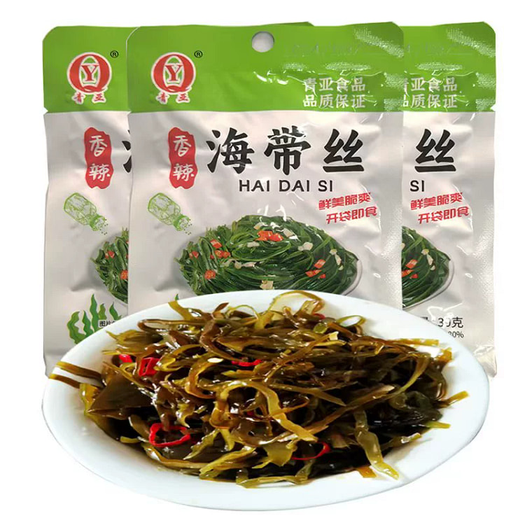香辣海带丝开袋即食下饭菜30g*10包