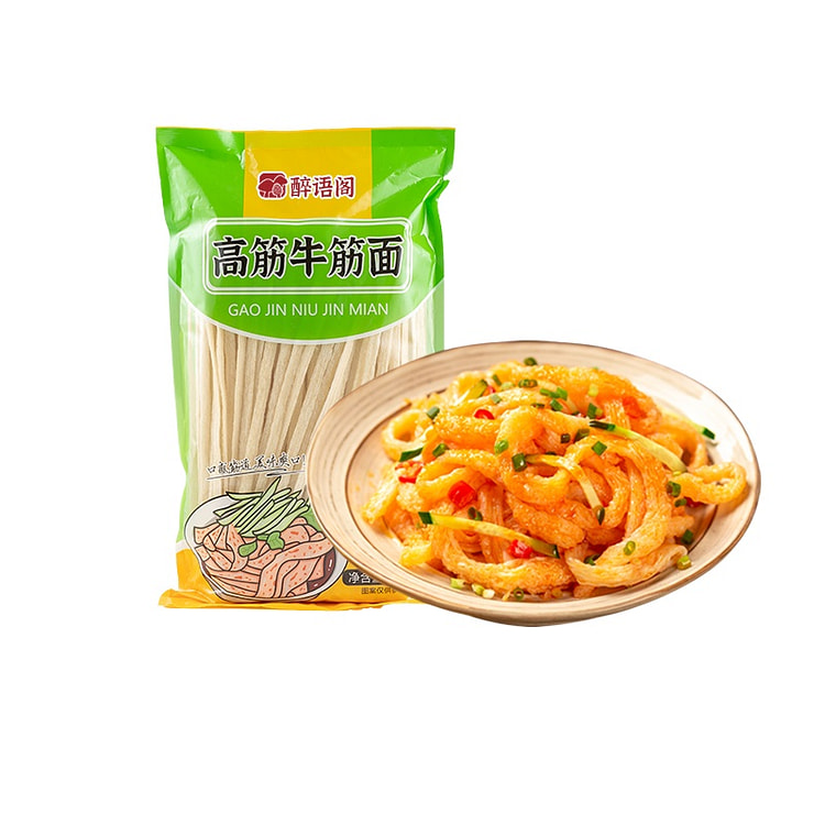 醉语阁 高筋牛筋面陕西手工凉拌辣条 500g*1袋