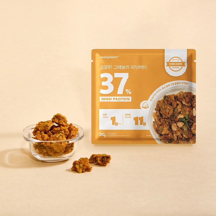 Low-sugar high-protein peanut-flavored cereal 30g 1 pack