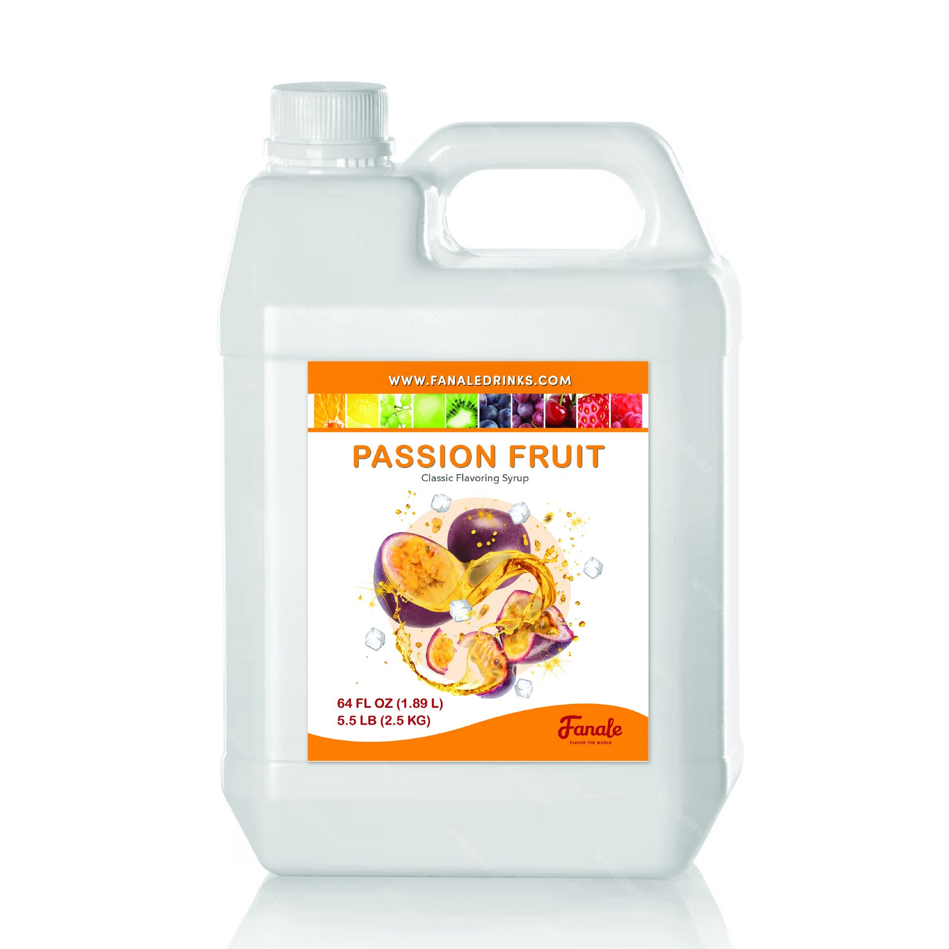 Fanale Classic Flavoring Syrup for Bubble Tea Passionfruit Flavor 5.5 lb