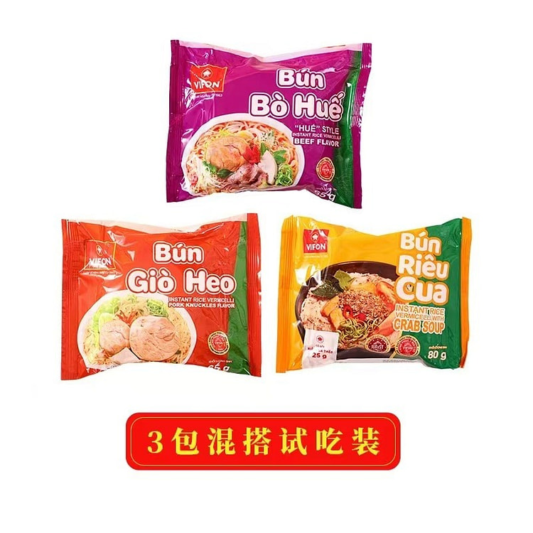 越南 速食河粉  65g*3 混合口味