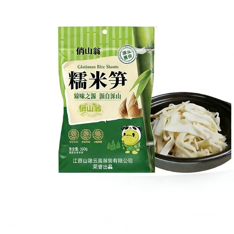 俏山翁糯米笋笋干明笋新鲜竹笋嫩笋干货家用笋丝笋片农 300 克