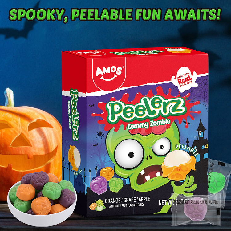 AMOS Peelerz HLW 4D Zombie Gummy Candy Treat