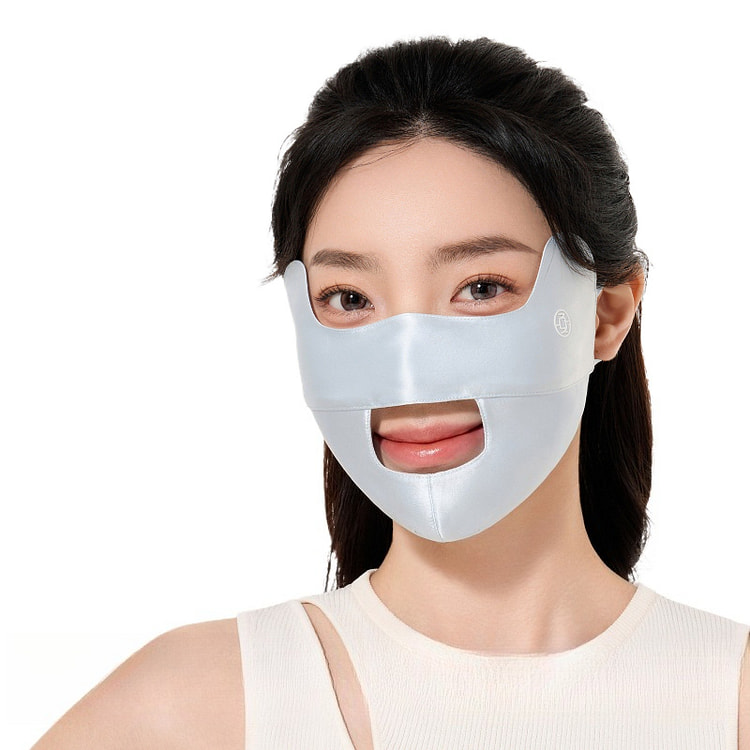 夏秦 户外防晒面罩 水玉蓝 23.5*13.5厘米 1 盒