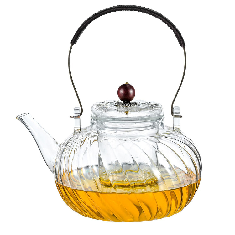 980ML玻璃茶壶 带泡茶器 炉灶可用煮茶壶凉水壶