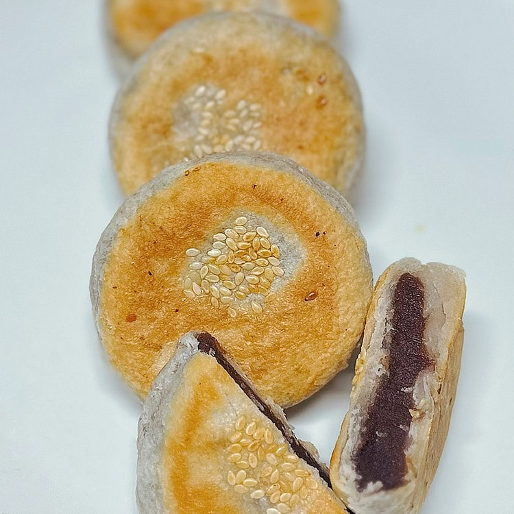 手工红豆沙馅饼 (小饼四个)