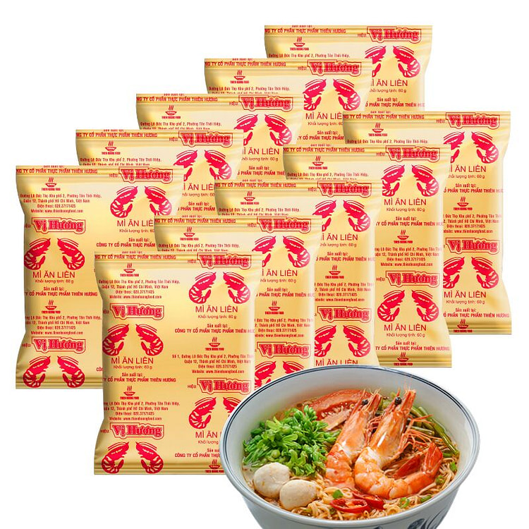 Vi Hương 双虾纸袋面 10包装