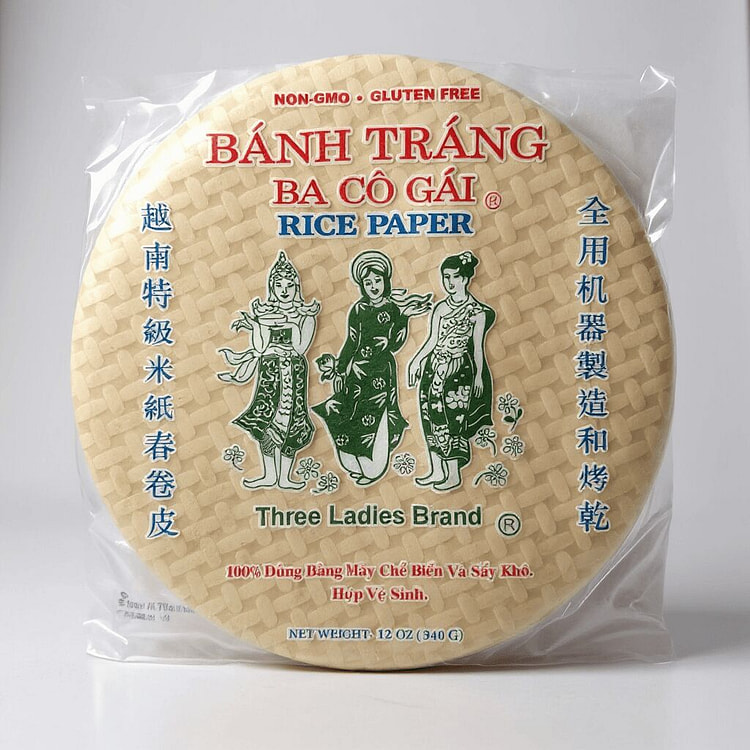 Three Ladies Brand Rice Paper Banh Trang size 25cm