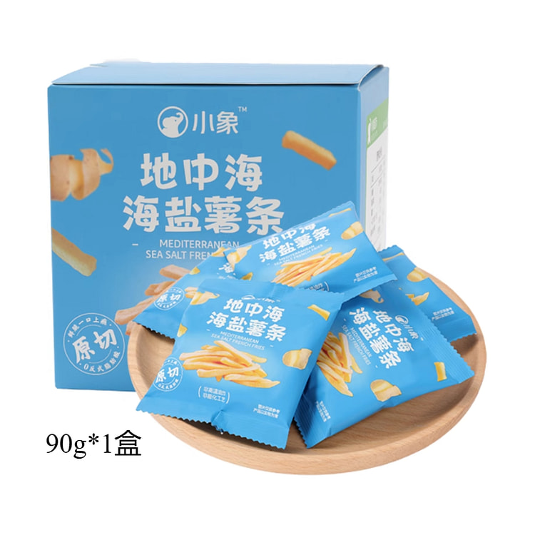小象超市自营地中海海盐风味薯条 90g*1盒