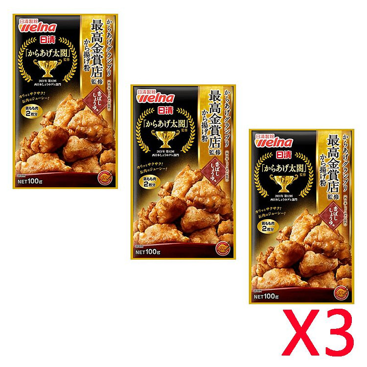 Nissin Moriyama Soy Fried Chicken Powder 100g 3 pa 1 each