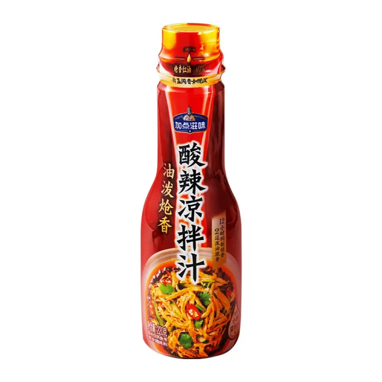 加点滋味 油泼炝香酸辣凉拌汁 1瓶 220 克
